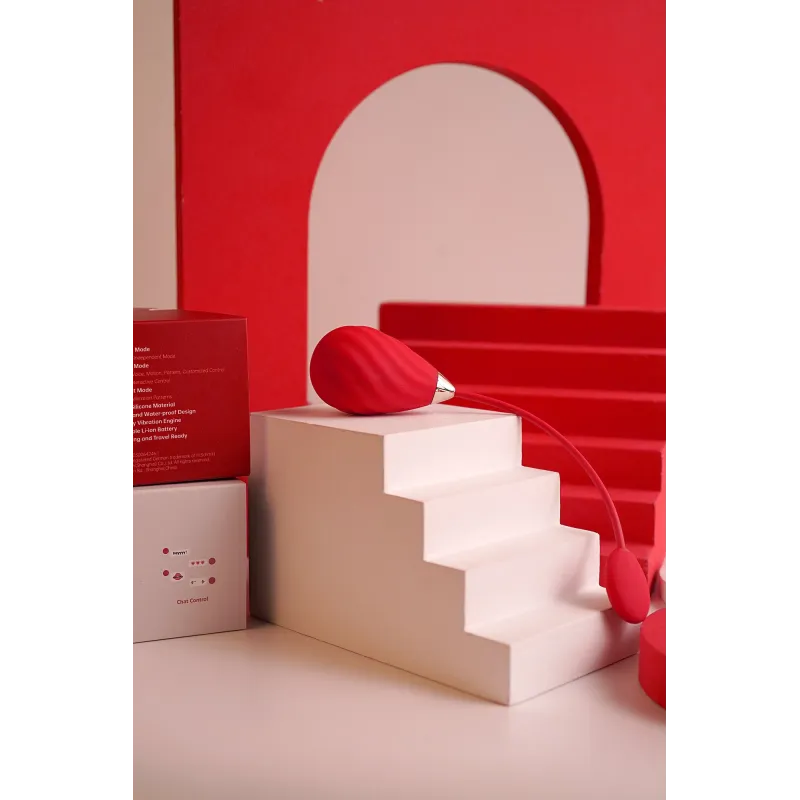 MAGIC Виброяйцо SUNDAE красное