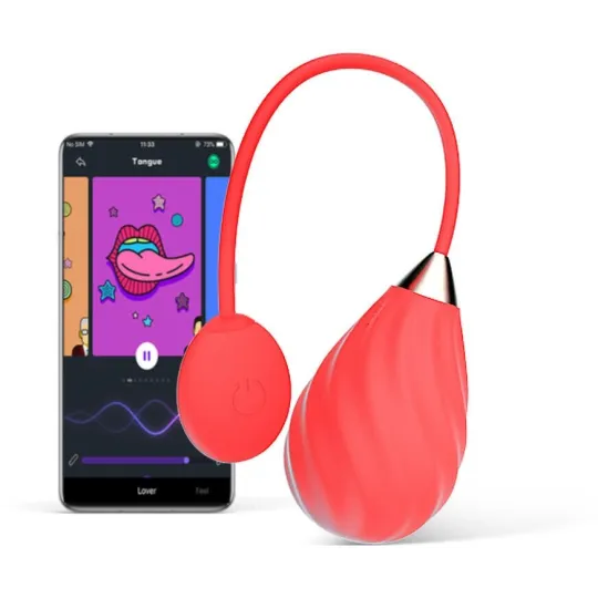 MAGIC Виброяйцо SUNDAE красное