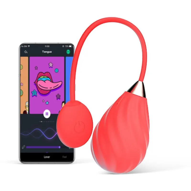 MAGIC Виброяйцо SUNDAE красное