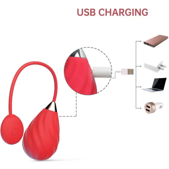 MAGIC Виброяйцо SUNDAE красное