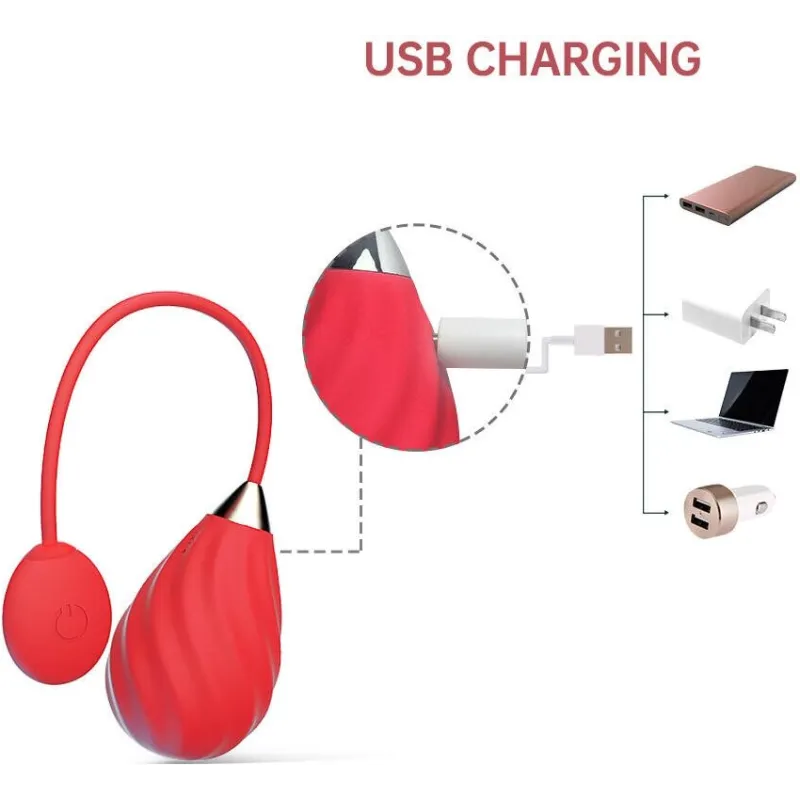 MAGIC Виброяйцо SUNDAE красное