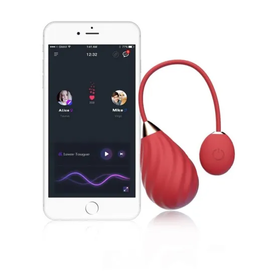 MAGIC Виброяйцо SUNDAE красное