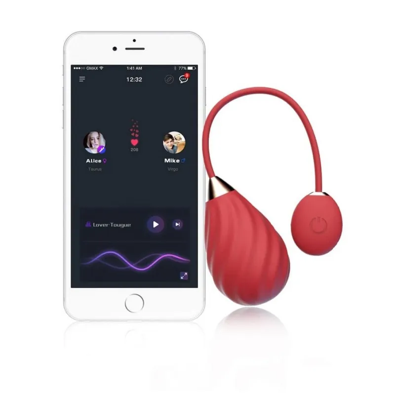 MAGIC Виброяйцо SUNDAE красное