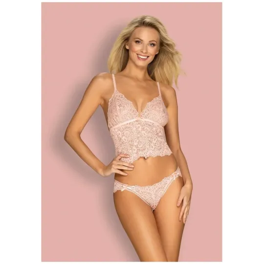 Кружевной комплект мятного цвета Delicanta (Obsessive)