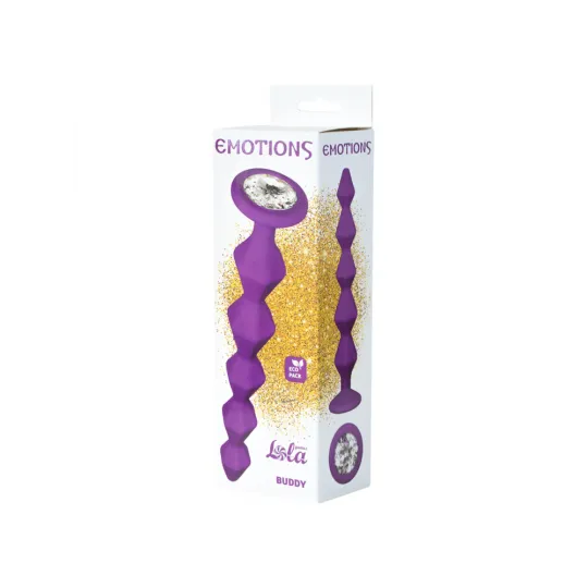 АНАЛЬНАЯ ЦЕПОЧКА С КРИСТАЛЛОМ EMOTIONS BUDDY PURPLE
