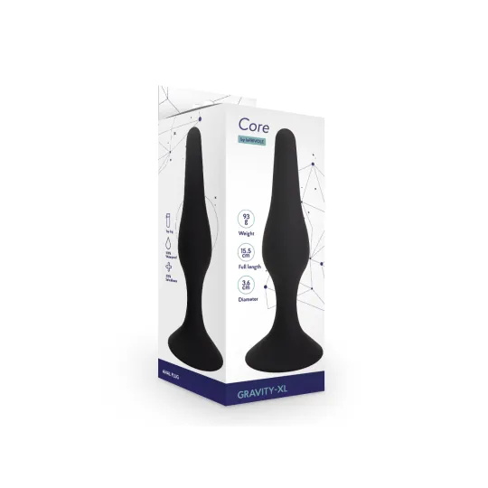 Анальная пробка Gravity, цвет черный