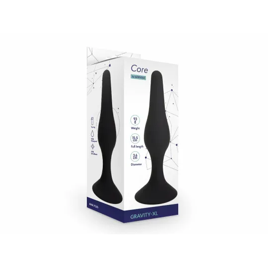 Анальная пробка Gravity, цвет черный