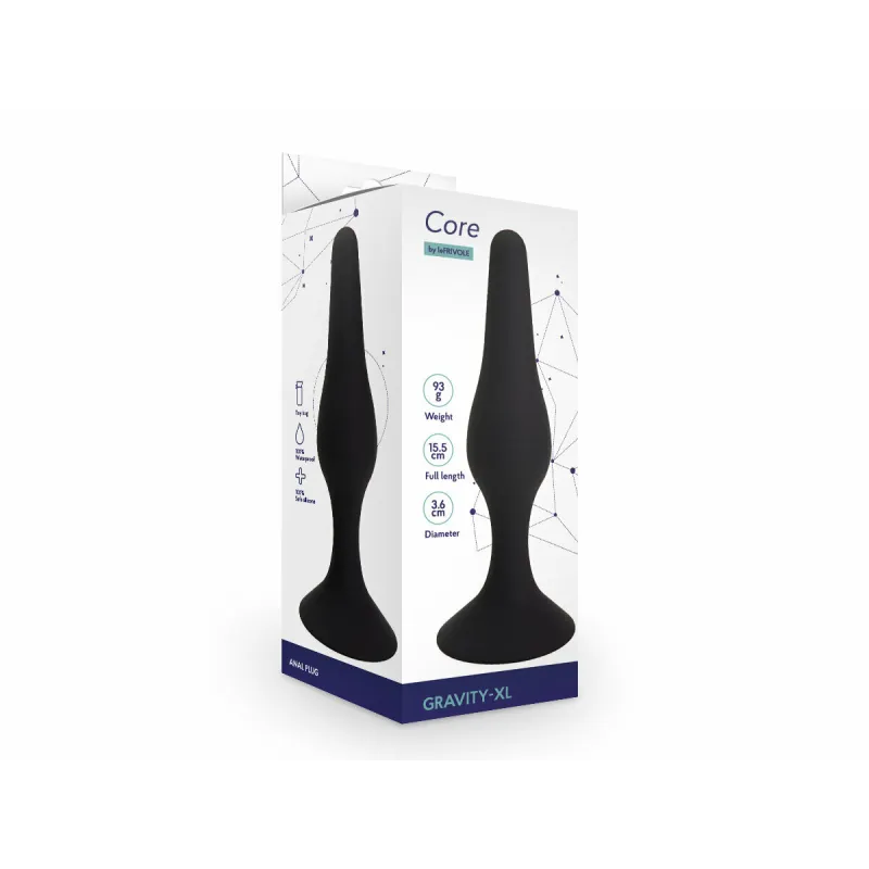 Анальная пробка Gravity, цвет черный