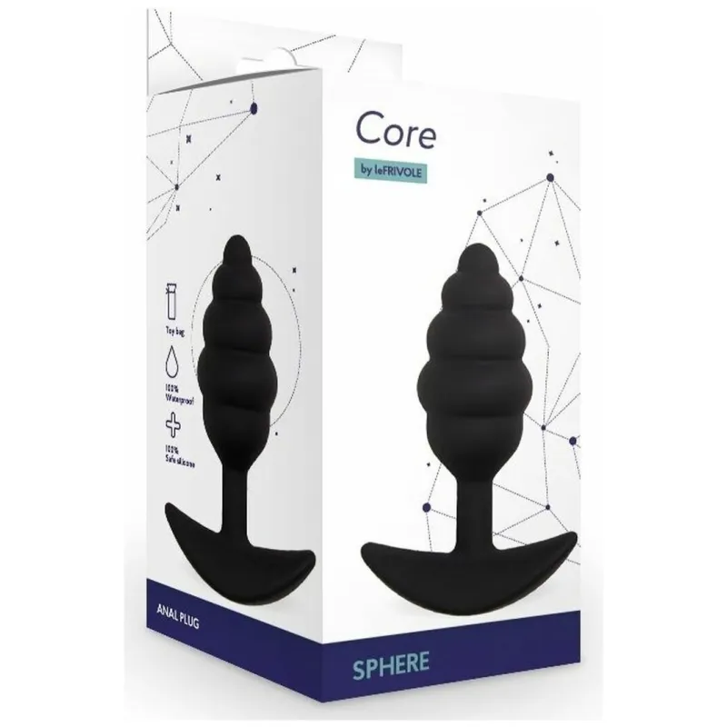 Анальная пробка Sphere, цвет черный, L