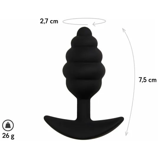 Анальная пробка Sphere, цвет черный, L