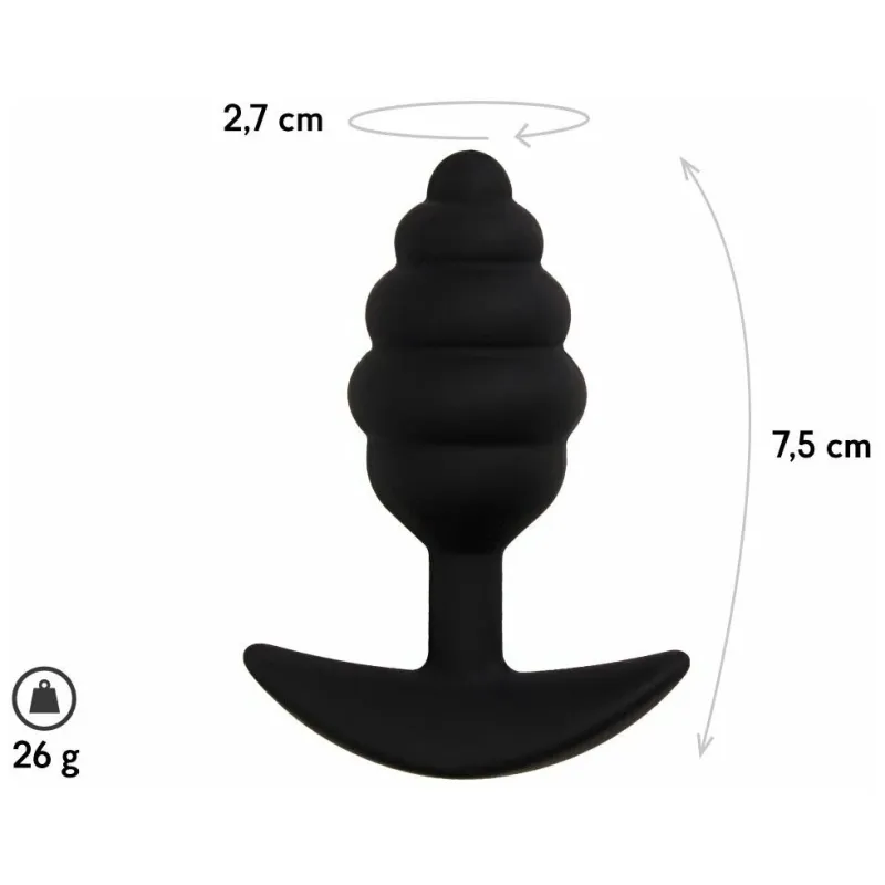 Анальная пробка Sphere, цвет черный, L