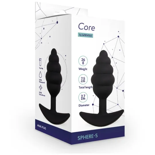 Анальная пробка Sphere, цвет черный, L