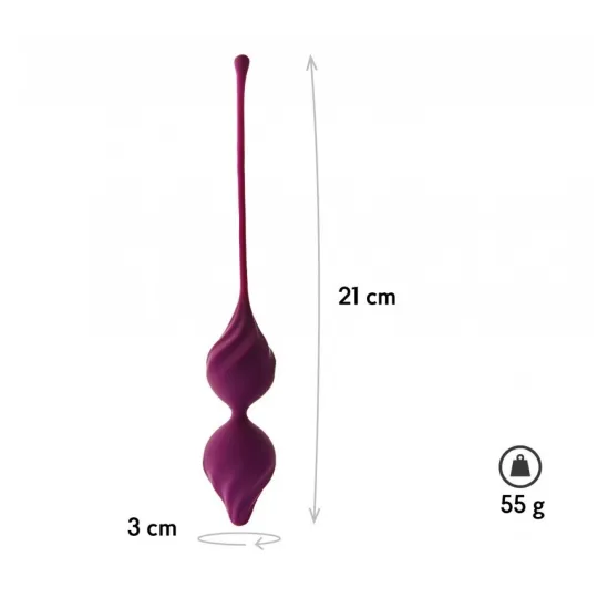 Вагинальные шарики Alcor, цвет cливовый