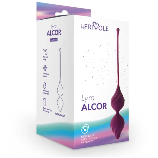 Вагинальные шарики Alcor, цвет cливовый