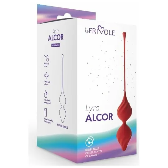 Вагинальные шарики Alcor, цвет бордовый