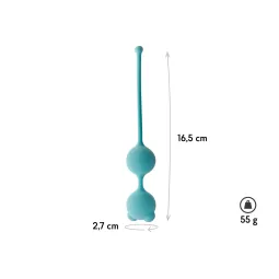 Вагинальные шарики Beta, цвет аквамарин