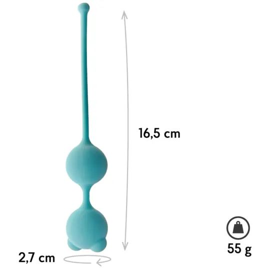 Вагинальные шарики Beta, цвет аквамарин