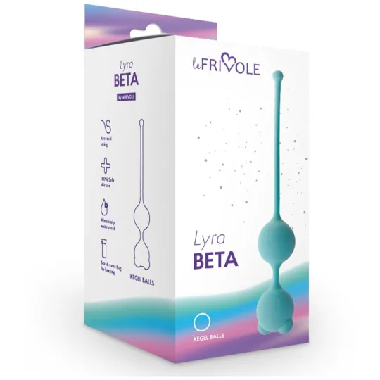 Вагинальные шарики Beta, цвет аквамарин
