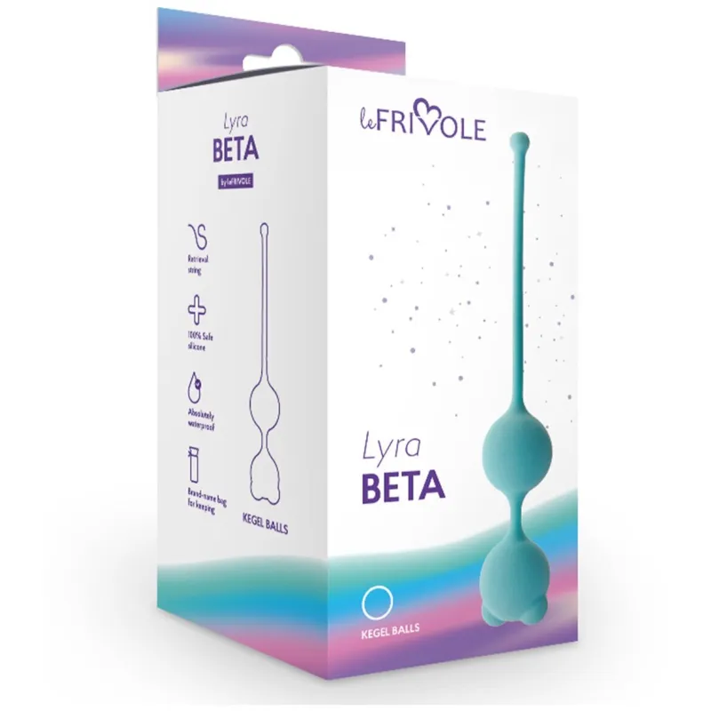 Вагинальные шарики Beta, цвет аквамарин