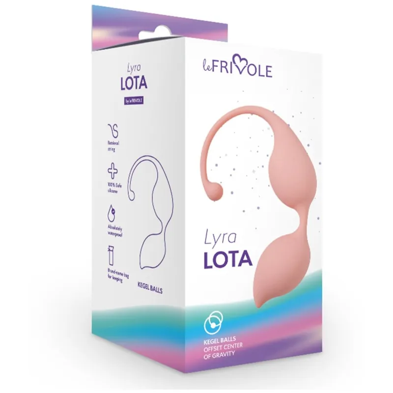 Вагинальные шарики Lota, цвет персиковый