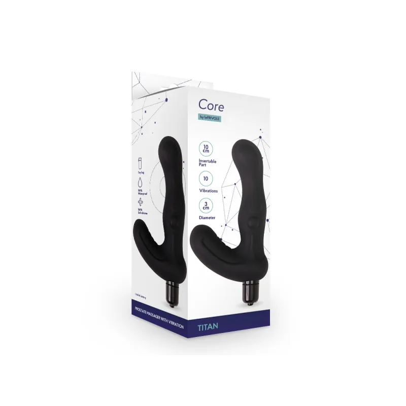 Массажер простаты Titan, цвет черный