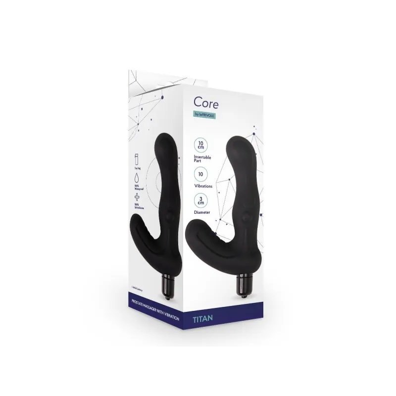 Массажер простаты Titan, цвет черный