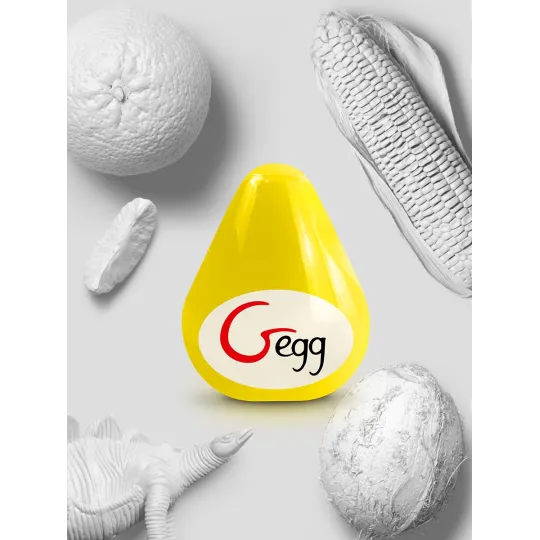 Gvibe Gegg Yellow - яйцо-мастурбатор, 6.5х5 см.