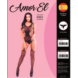 Кетсьюит (боди-комбинезон) Ines S/L черный