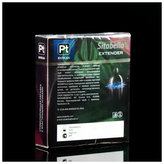 Насадка стимулирующая Sitabella Extender Platino Вулкан