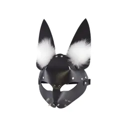 Маска Зайка с шипами и мехом