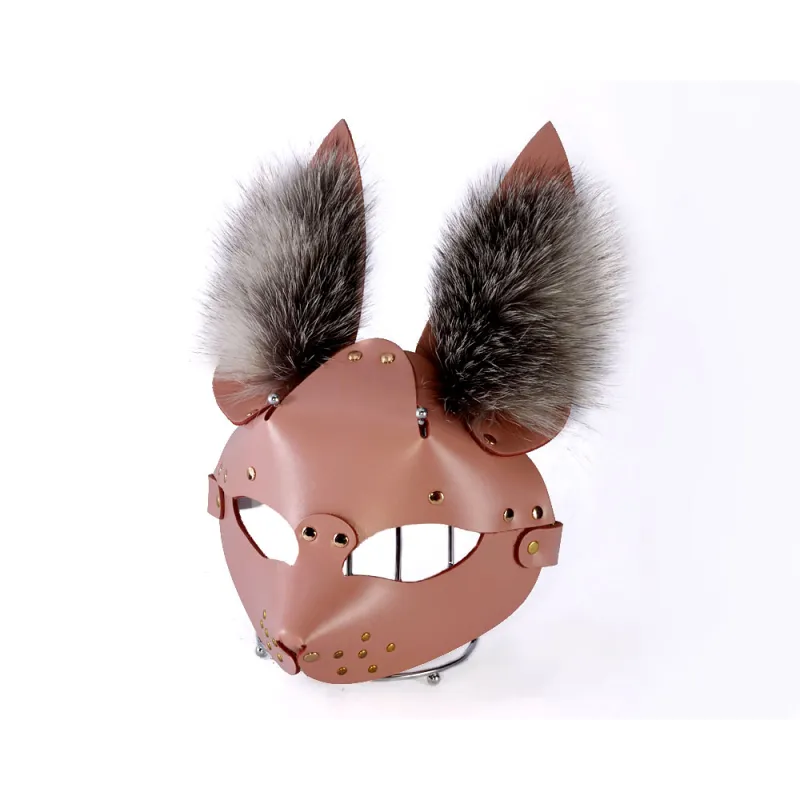 Маска Зайка с мехом, 3415-4