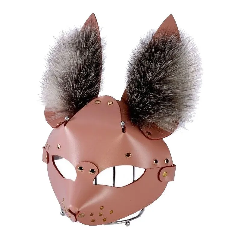 Маска Зайка с мехом, 3415-4