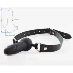 Кляп шар-фаллос силиконовый 3149-1