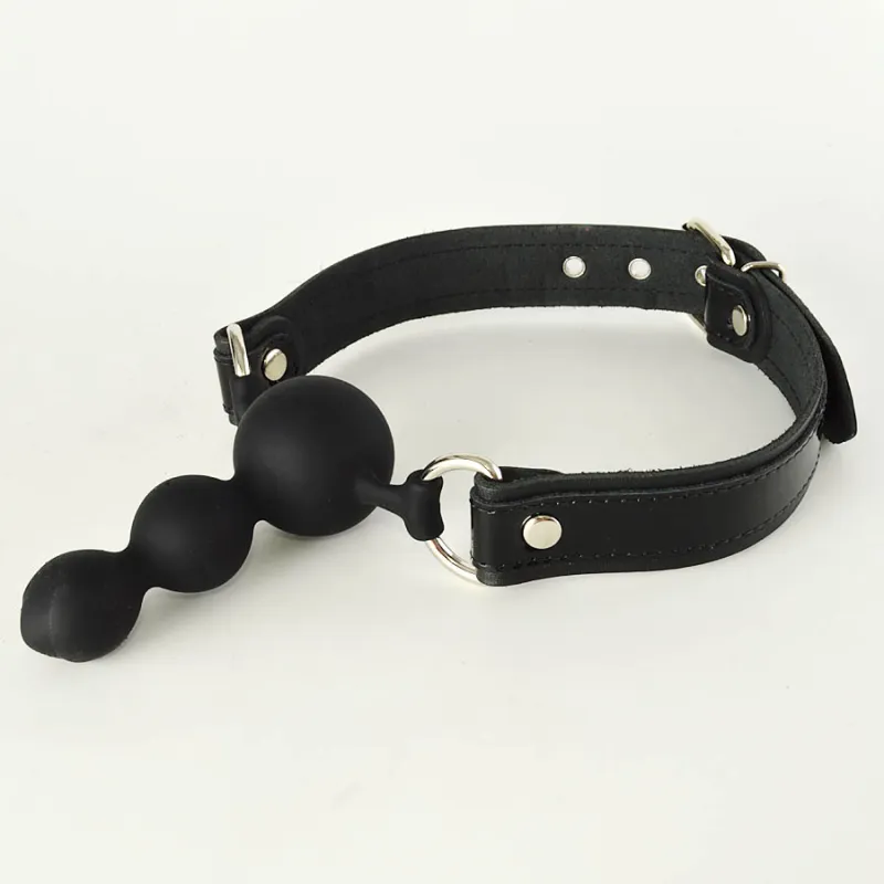 Кляп-буса силиконовый, с лаковыми вставками, 3199-1