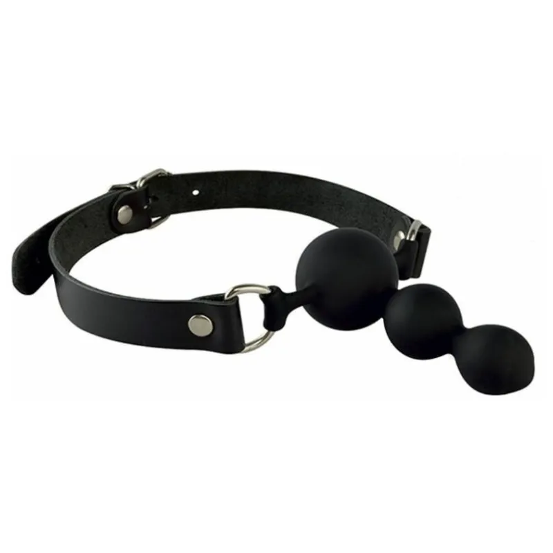 Кляп-буса силиконовый, с лаковыми вставками, 3199-1