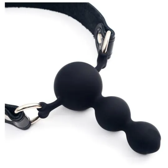 Кляп-буса силиконовый, с лаковыми вставками, 3199-1