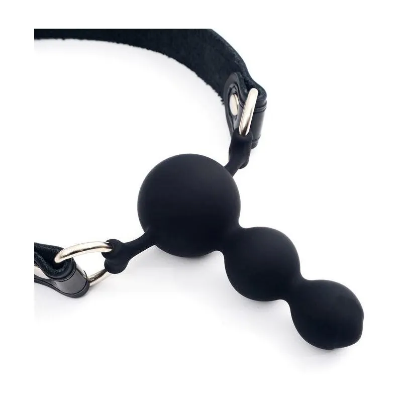 Кляп-буса силиконовый, с лаковыми вставками, 3199-1