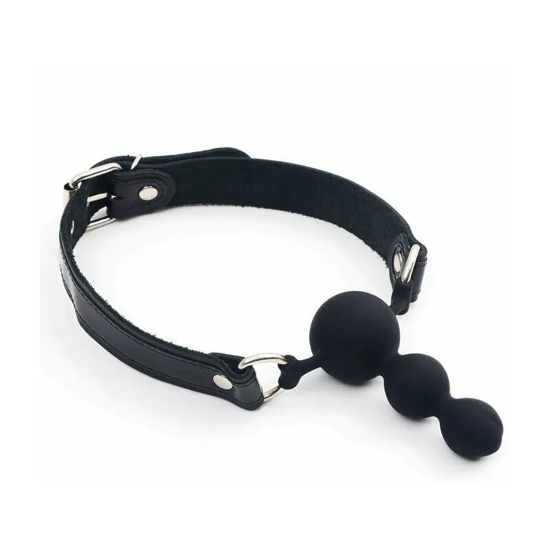 Кляп-буса силиконовый, с лаковыми вставками, 3199-1