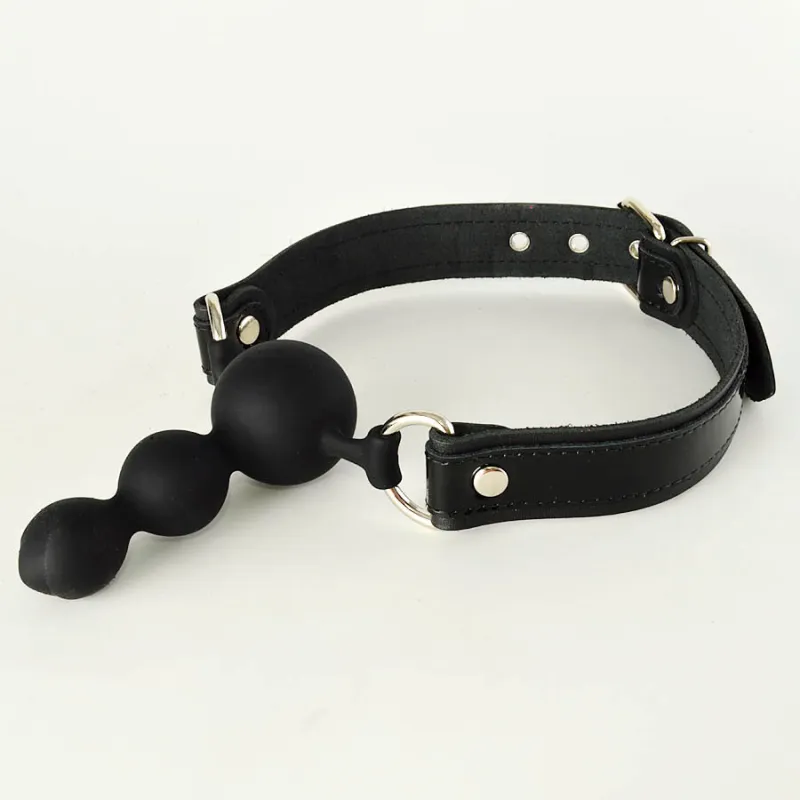 Кляп-буса силиконовый, с лаковыми вставками, 3199-1