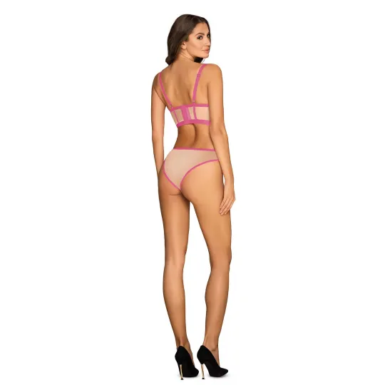 Бюстгальтер и трусики "Nudelia" розовый