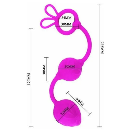 Шарики двойные, градуированные, силикон