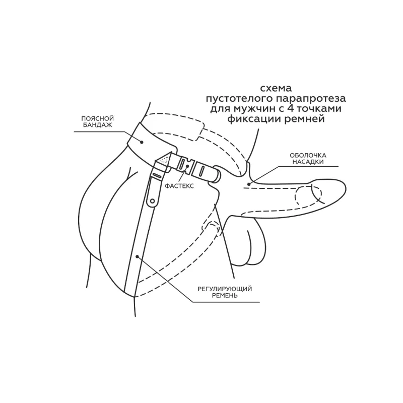 Мужской парапротез MEN STYLE