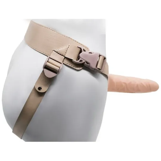 Фаллоимитатор поясной пустотелый с бандажом 741703