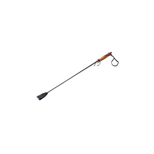 Стек с лакированной деревянной ручкой черный