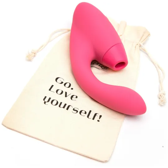 Бесконтактный клиторальный стимулятор Womanizer Duo розовый