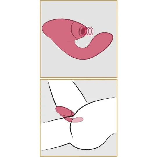 Бесконтактный клиторальный стимулятор Womanizer Duo розовый