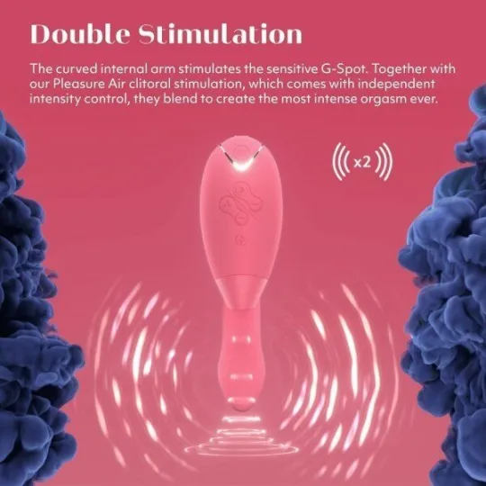 Бесконтактный клиторальный стимулятор Womanizer Duo розовый