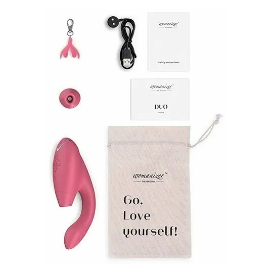 Бесконтактный клиторальный стимулятор Womanizer Duo розовый