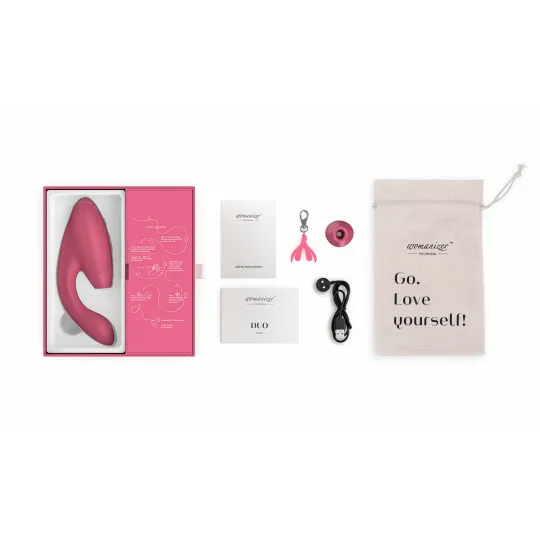 Бесконтактный клиторальный стимулятор Womanizer Duo розовый