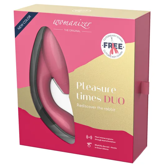 Бесконтактный клиторальный стимулятор Womanizer Duo розовый